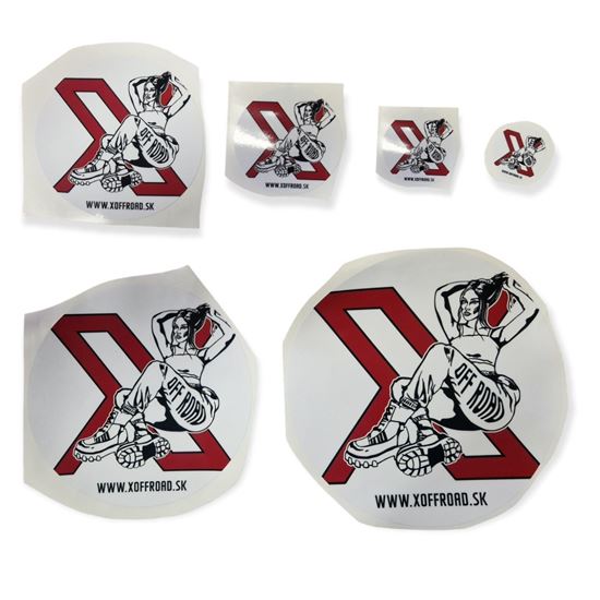 Kép Női alak, kör matrica