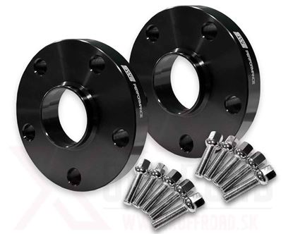 Kép SWS Performance nyomtávszélesítő pogácsa 5×112, 72,5 mm, 15 mm – fekete + csavarok